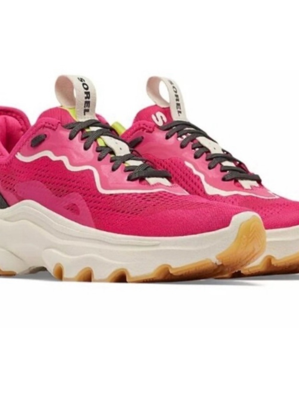 Sorel Women's Kinetic Impact Bright Pink Athletic Trail Sneakers Size 9